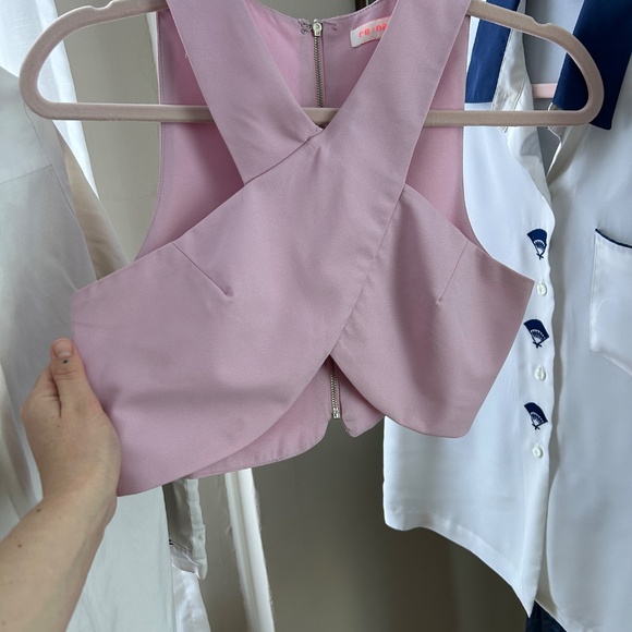 Zip Back Crop Top - Picture 5 of 13